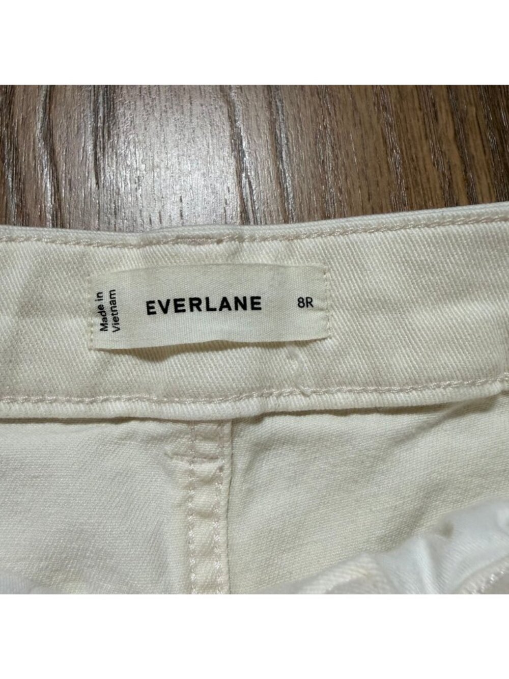 Everlane The Utility Straight Leg Pant Bone Size 8 Regular NWT - Picture 4 of 5